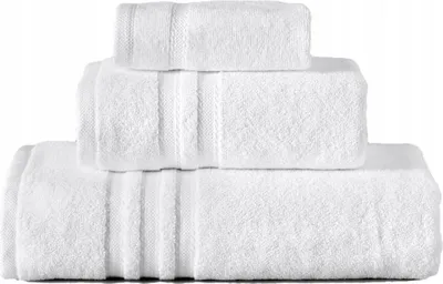 Zdjęcie produktu dla Ręcznik Kąpielowy Hotelowy Gruby Frotte Biały 90X150 550G/M2 Prestige