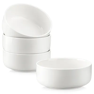 Produktbild von 4-tlg. Geschirrset, Schale Set aus Porzellan, Suppenschale, Dessertschale, Müslischale, cremeweiß