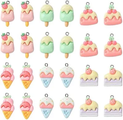Productafbeelding van 30 stuks ijskristal-onderdelen voor het zelf maken van sieraden