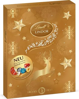 Obrázek produktu pro Lindt Lindor Adventní kalendář velký, 290g