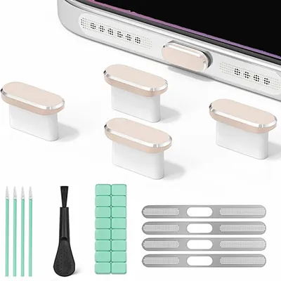 Bestellhalter aus Aluminium, 30 cm, mit USB-C-Staubschutz