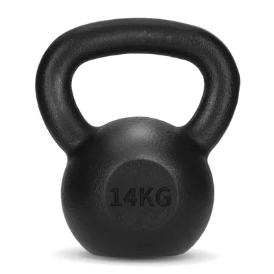 Produktbild von 4FIZJO Gusseiserne Kettlebell 14 kg, Trainingsgewicht für Kraft- und Functional-Training