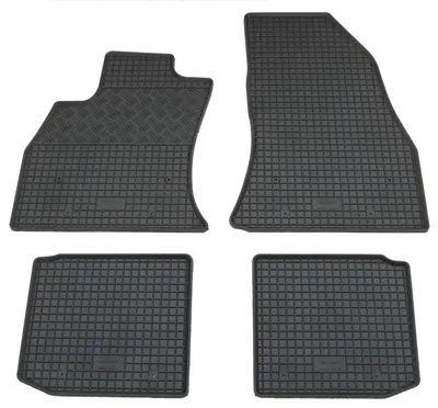 Gummifußmatten Set 4-teilig für Fiat 500L (3/2012-), schwarz
