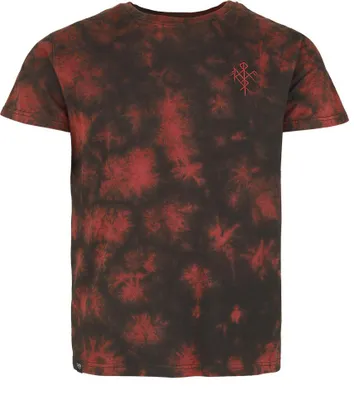 Produktbild von Black Premium by EMP Herren schwarz/rotes T-Shirt mit Batik-Waschung S