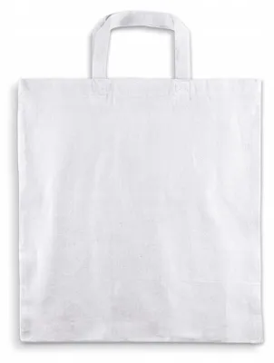 Produktbild von Allbag Weiße Baumwolltasche 38x42cm Kurzer Henkel 145g