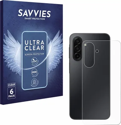 Produktbild von 6x Für Samsung Galaxy A17 4G (Rückseite) Schutzfolie Savvies Displayschutz Display Schutz Folie Klar Transparent