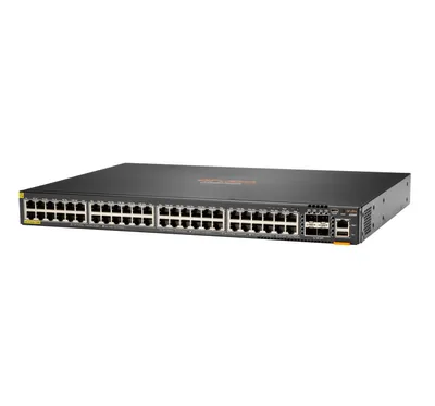 Produktbild von HPE Aruba CX 6200F Netzwerk-Switch 48G 4SFP+ PoE+ 370W Layer 3 Managed
