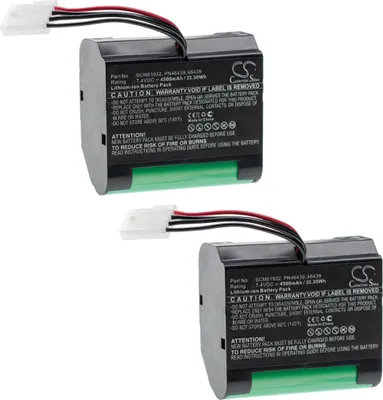 Produktbild von vhbw 2x Akku Ersatz für Vorwerk SCM61932, PN46439, 46439 für Staubsauger (4500 mAh, 7,4 V, Li-Ion)
