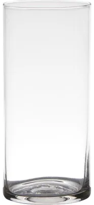 Immagine prodotto di Vetro decorativo, vaso ZYLINDER H. 19cm P. 9cm vetro rotondo trasparente Hakbijl