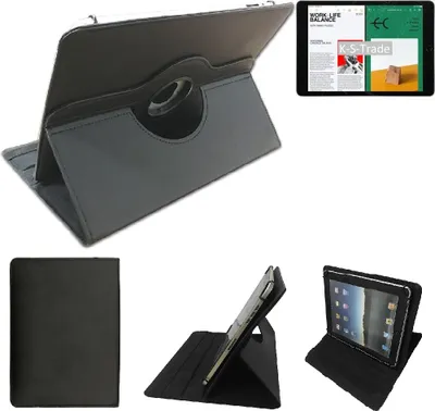 Produktbild von High quality kompatibel mit Apple iPad (2021) Wi-Fi Schutz Hülle 360° Tablet Case Schutzhülle Flip Cover  schwarz. Tablet Hülle drehbar