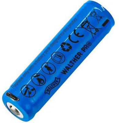 Produktbild von WALTHER Akku INR18650h inkl. USB-Aufladefunktion Einzel-Akku
