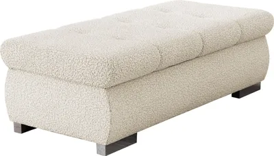 Produktbild von MIRJAN24 Polsterhocker Orkan Groß, Moderne Sitzhocker vom Hersteller, Holzkonstruktion, 120x60x39 cm (Farbe: Manza 01)