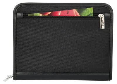 Produktbild von Wedo 58 5101, Leder, Nylon, Schwarz, A5, 2 Taschen, Visitenkarte, 263 mm