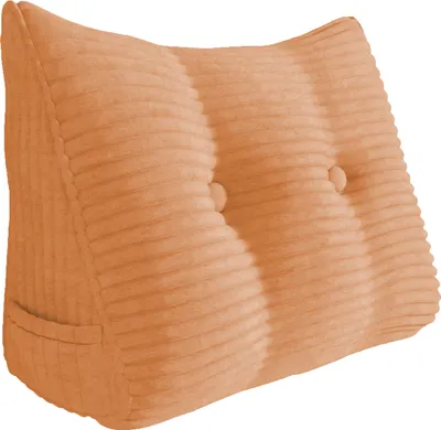 Obrázek produktu pro Velký ergonomický klínový polštářek polštářek na opěrku hlavy z manšestru, čtecí polštářek, klínový polštářek, zádový polštářek, odpočinkový polštářek, dekorativní polštářek