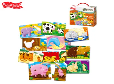 Zdjęcie produktu dla Podwójne puzzle Montessori® - Czyje to dziecko? z 10 obrazkami, 20 elementów chłopcy, dziewczynki