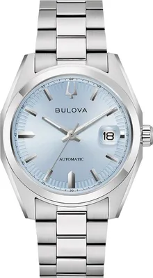 Produktbild von Bulova 96B469 Herren-Automatikuhr Surveyor Stahl/Hellblau