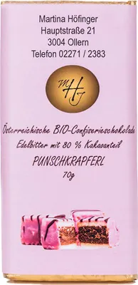 Produktbild von Schokolade Punschkrapferl 70g