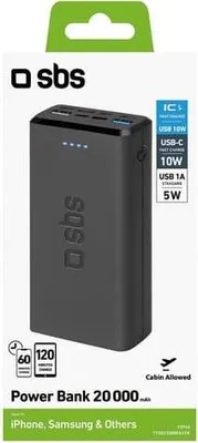 Produktbild von Rychlonabíjení powerbanky s kapacitou 20 000 mAh a 2 USB