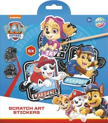 Obrázek produktu pro Kreativní sada na vyškrabování Paw Patrol 5 ks