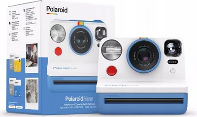 Zdjęcie produktu dla Polaroid Now, CMOS, Niebieski, Biały, Automatyczna, 750 mAh, 434 g, 94 mm