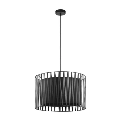 Obrázek produktu pro Závěsná lampa černá "LUND" Moderní Ø50cm E27 Závěsné světlo obývací pokoj jídelna
