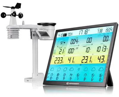Produktbild von Bresser 4CAST XL Profi WLAN Wetterstation Funk mit 7 in 1 Solarsensor
