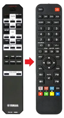 Produktbild von Fernbedienung geeignet für YAMAHA AX496 | AX596 | RAX9