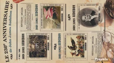 Produktbild von Briefmarken Zentralafrikanische Republik 2015 Mi 5765-5768 Kleinbogen (kompl.Ausg.) postfrisch John James Audubon
