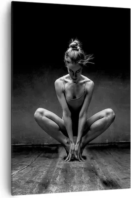 Produktbild von Bild auf Leinwand - Leinwandbild - Einteilig - Tänzerin Frau Ballerina - 70x100cm - Wand Bild - Wanddeko - Wandbilder - Leinwanddruck - Wanddekoration - Leinwand bilder - Wandbild - PA70x100-4925