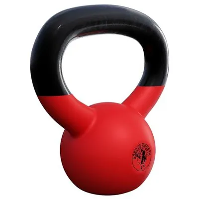 Produktbild von GORILLA SPORTS® Kettlebell 2–32 kg – Gusseisen Kugelhantel mit Vinylbeschichtung, Bodenschonend – Einzeln oder Set – Home Gym, Fitness, Krafttraining