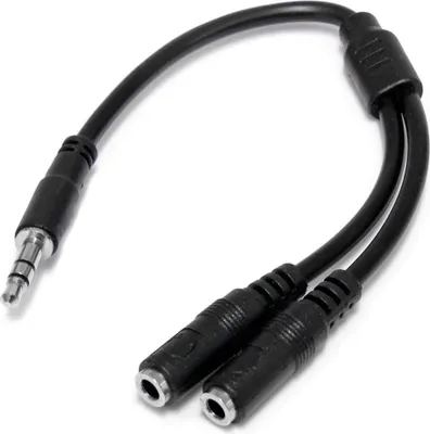 Produktbild von StarTech.com 3,5mm Klinke Y-Splitter Kabel - Headset Splitter