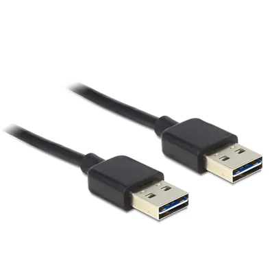 Produktbild von DeLOCK 3m USB 2.0 A, 3 m, USB A, USB A, USB 2.0, Männlich/Männlich, Schwarz