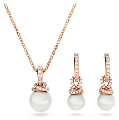 Image de Ensemble de boucles d'oreilles et de pendentif ornés de cristaux Swarovski