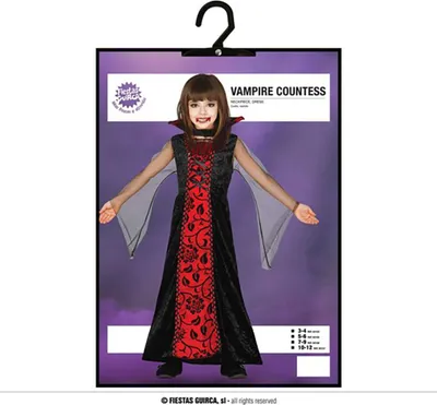 Obrázek produktu pro Elegantní kostým Upírka dívčí Halloween 2026