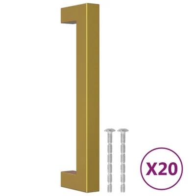 Produktbild von vidaXL Möbelgriffe 20 Stk. Golden 128 mm Edelstahl