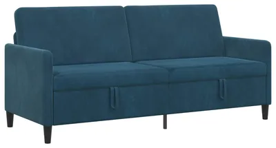 Produktbild von vidaXL Sofa mit Stauraum Blau 192 x 78 x 87 cm Polyester