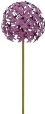 Produktbild von Gartenstecker Metall Allium lila Stecker Garten "ArtFerro" D20cm Blütenkugel