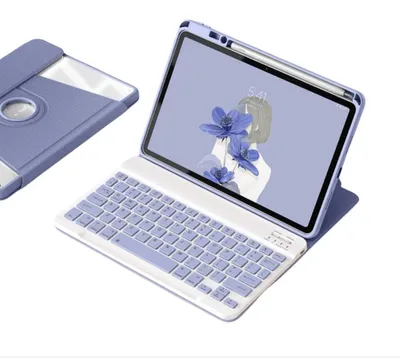Obrázok produktu pre INF iPad 10.2 360° Otočný Stojan Bluetooth Klávesnica + Puzdro