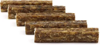 Produktbild von DOGBOSS 100% Natur Kauriegel, Hundeleckerli, gesunder Hundesnack, Rinderhaut mit Ente & Apfel, 5 Stück 12 cm