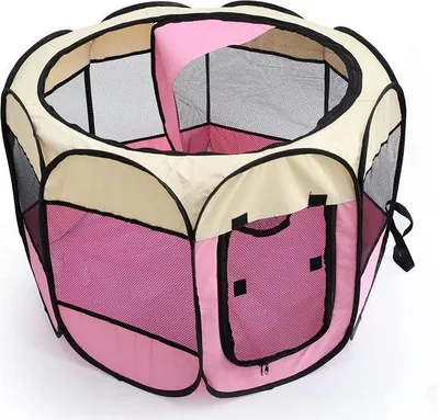 Produktbild von Famanu Faltbare Tierbox für Katzen und Hunde - Rosa, Größe M