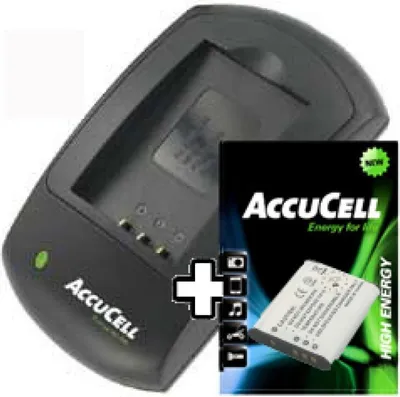 Zdjęcie produktu dla Ładowarka i akumulator AccuCell pasujące do Sony NP-BK1 no Origina