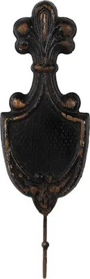 Produktbild von Clayre & Eef Wandhaken 12x4x38 cm Schwarz Metall