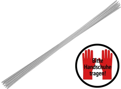 Produktbild von 20 Rankstäbe weiß Rundstäbe aus Glasfaser (Fiberglas) Glasfaserstäbe GFK Glasfaserverstärkter Kunststoff FRP 1 m x 7 mm