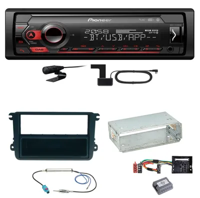 Produktbild von Pioneer MVH-S420DAB DAB+ Bluetooth Einbauset für Skoda Fabia Roomster Praktik