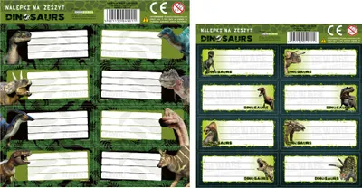 Obrázok produktu pre Nálepky do zošita Dinosaury Derform