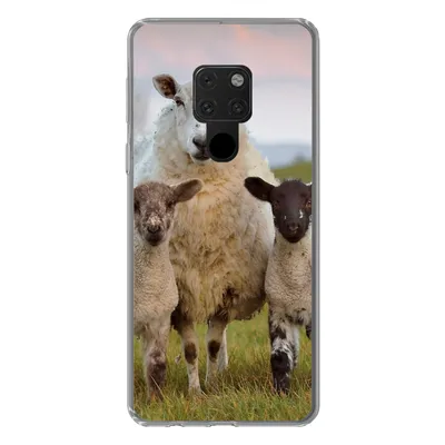 Produktbild von MuchoWow® Handyhülle Schutzhülle Hülle für Huawei P40 Lite Schafe - Natur - Schwarz - Weiß Silikon Softcase Handy Hülle - Handy