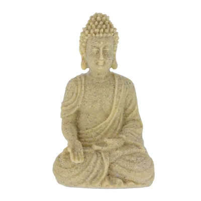Produktbild von relaxdays Buddha Figur sitzend 18cm