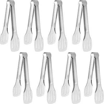 8 Edelstahl-Küchenzangen, 20,3 cm, für Grill und Buffet