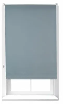 Image de 2 stores occultants, protection thermique, stores thermiques Klemmfix, stores latéraux occultants 70 x 165 cm, largeur de tissu 66 cm, gris