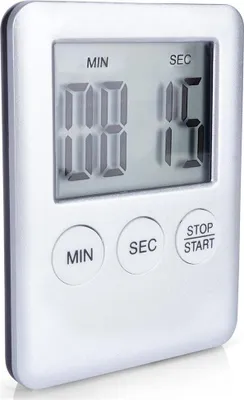 Produktbild von Küchentimer von Excellent Houseware, 70 x 55 x 10 mm, silberfarben